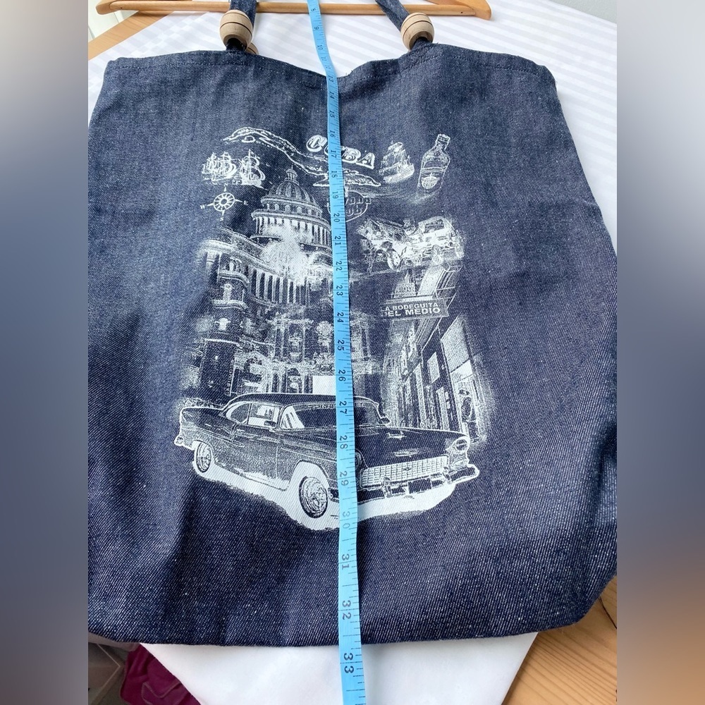 Cuba Jeans Canvas Tote Bag - Picture 7 of 8